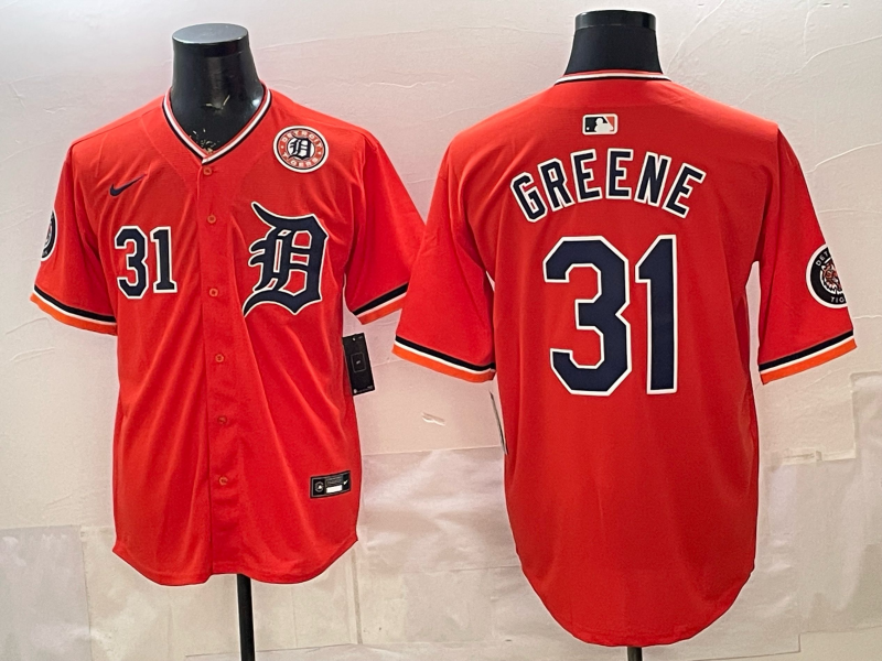 Men Detroit Tigers #31 Greene orange Game Nike MLB Jersey 2026032006